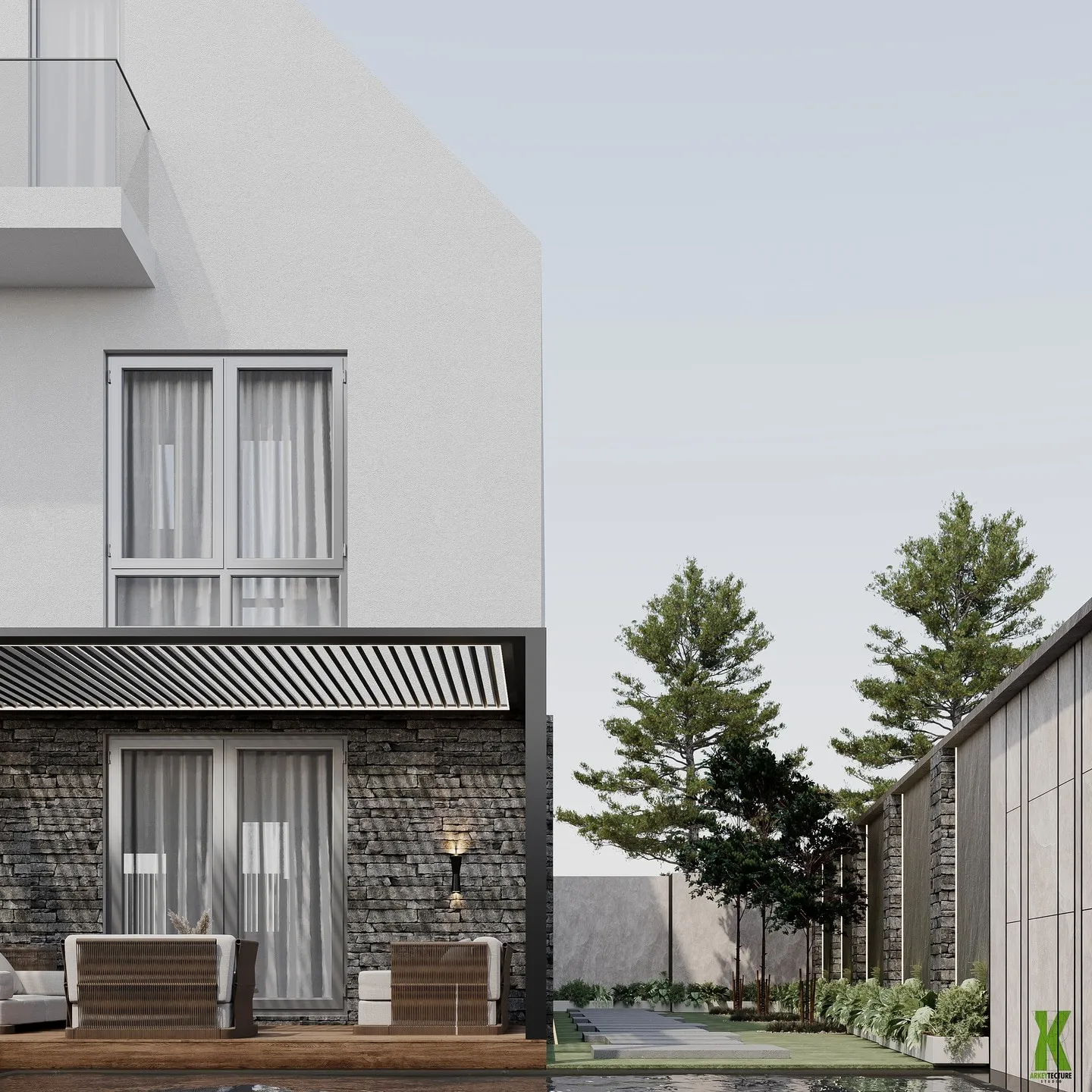 Vilë individuale — Pergola