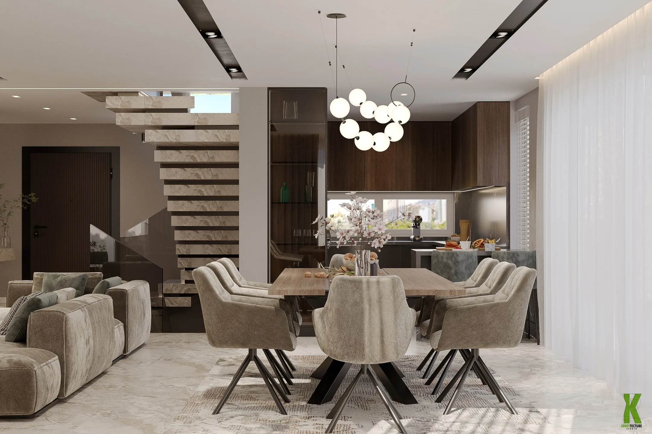 Vilë individuale — Shkallët